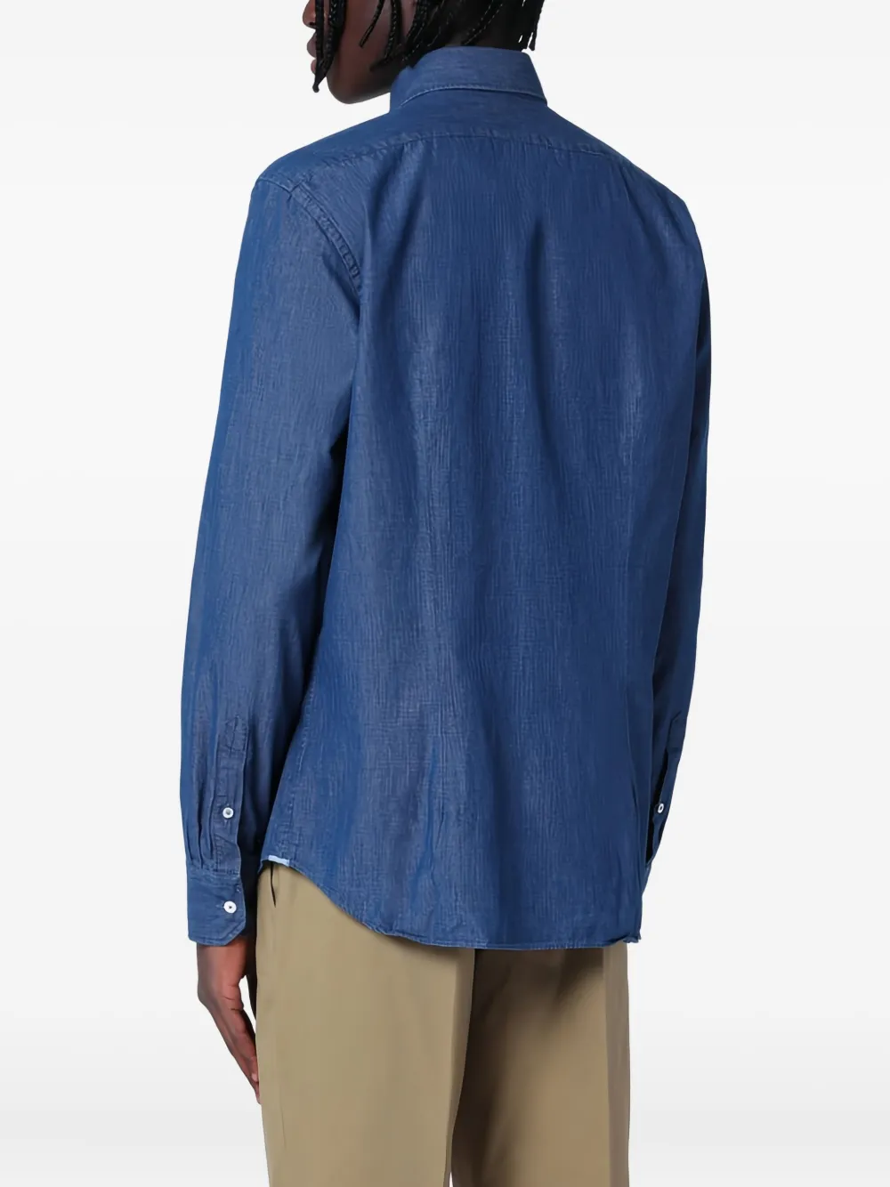 Xacus Katoenen overhemd Blauw