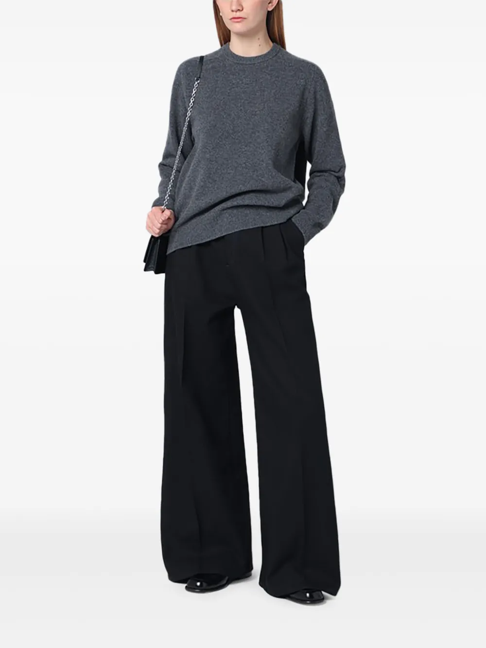 Maison Margiela Wollen trui met verwassen effect Grijs