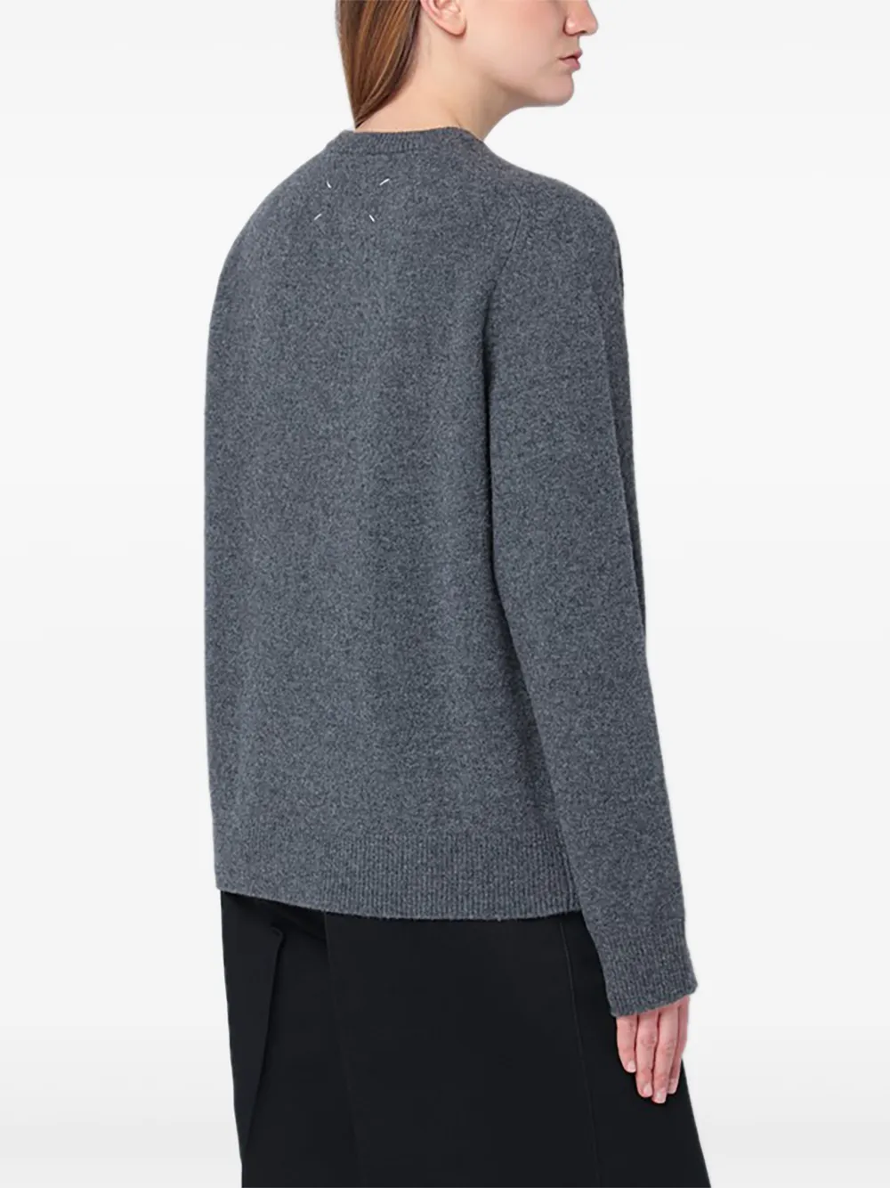 Maison Margiela Wollen trui met verwassen effect Grijs