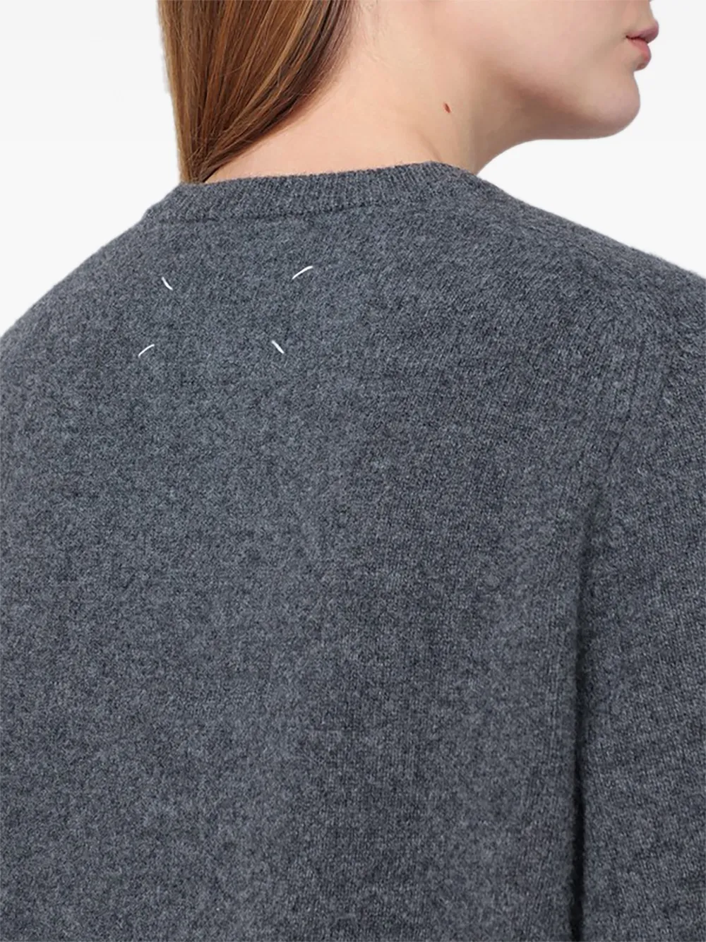 Maison Margiela Wollen trui met verwassen effect Grijs
