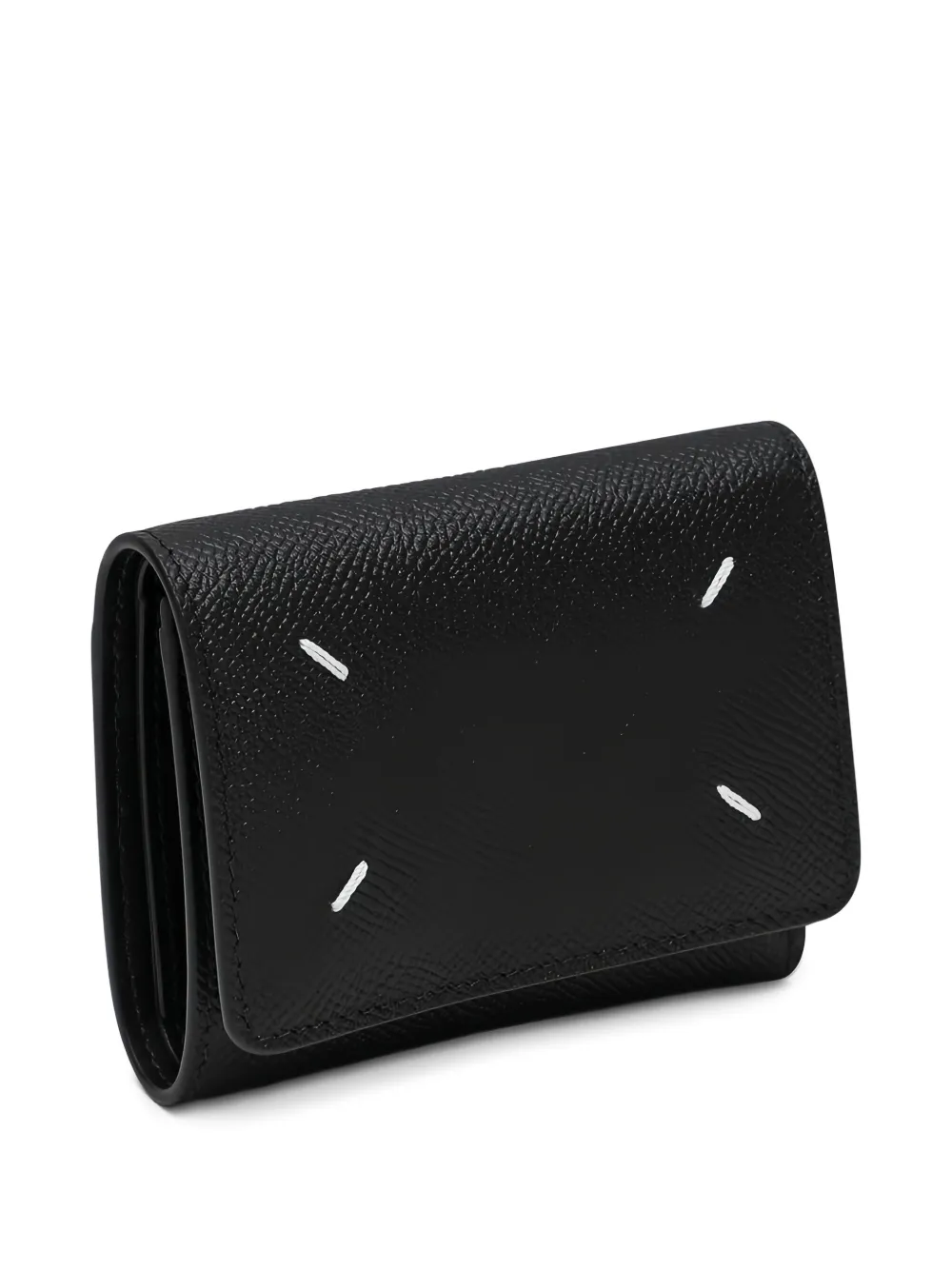 Maison Margiela Black Grained Leather Wallet Men