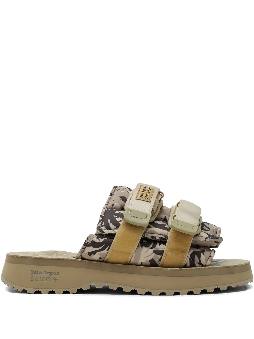 Palm Angels x Suicoke Moto-P sandalen met klittenband Groen