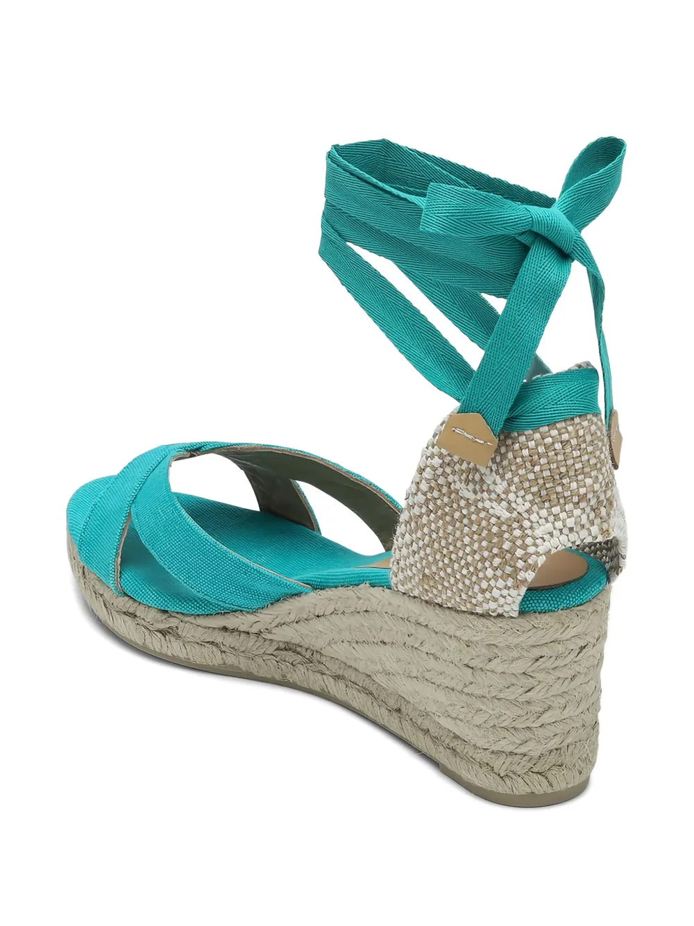 Castañer 50mm lace-up wedged espadrilles Blue