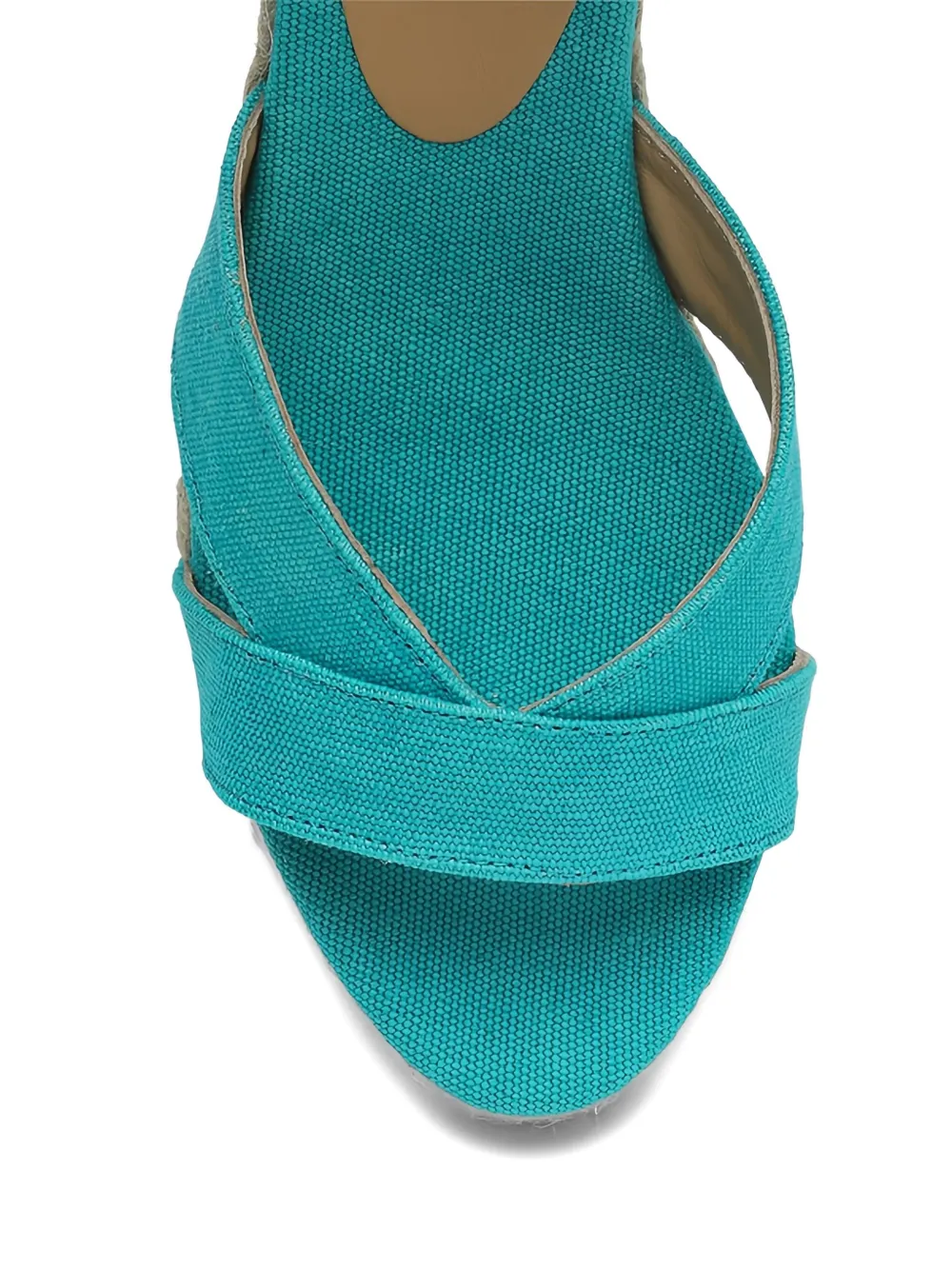 Castañer 50mm lace-up wedged espadrilles Blue