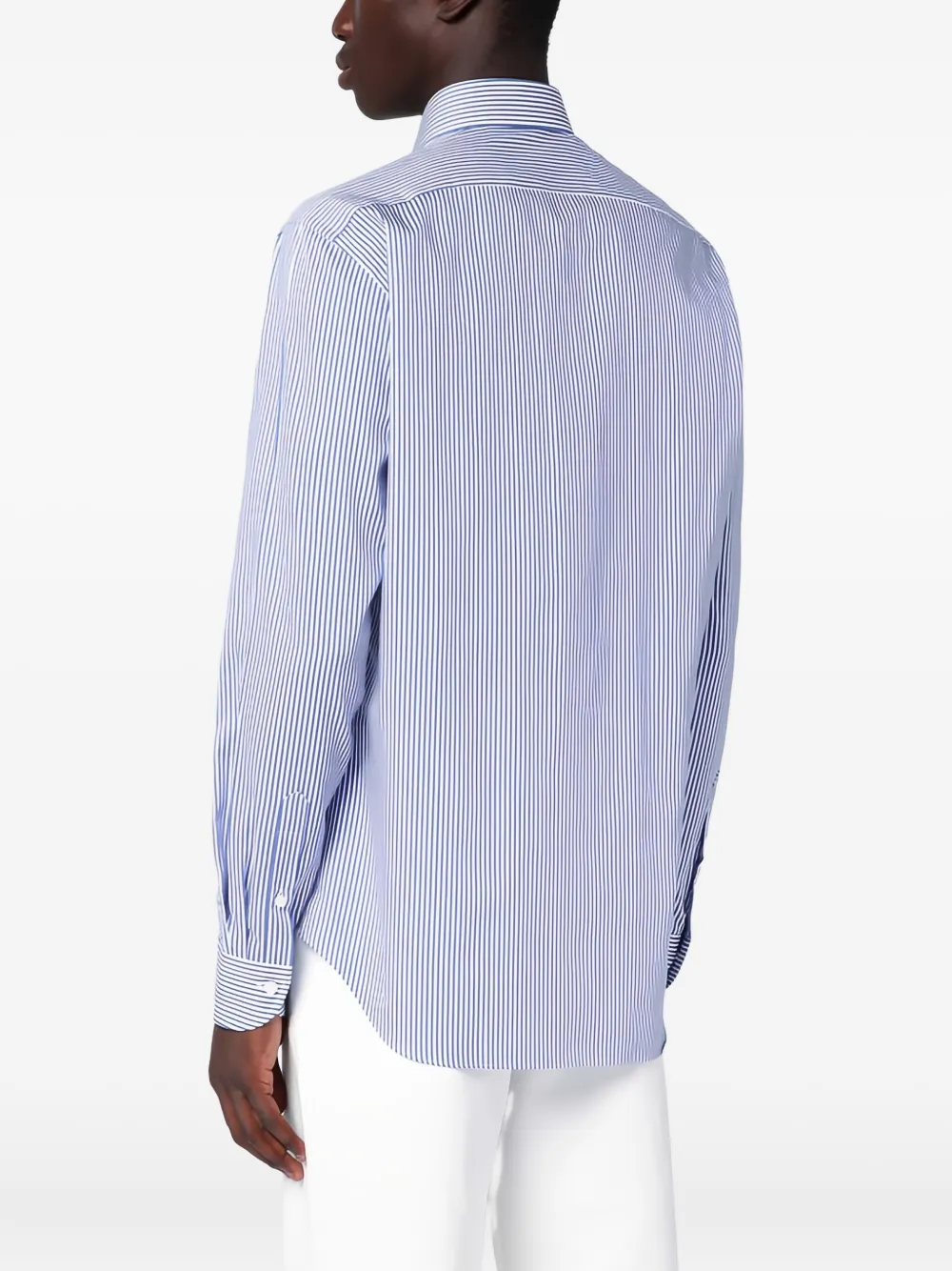 Xacus Gestreept overhemd Blauw