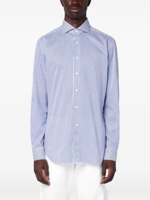 Xacus cotton striped shirt