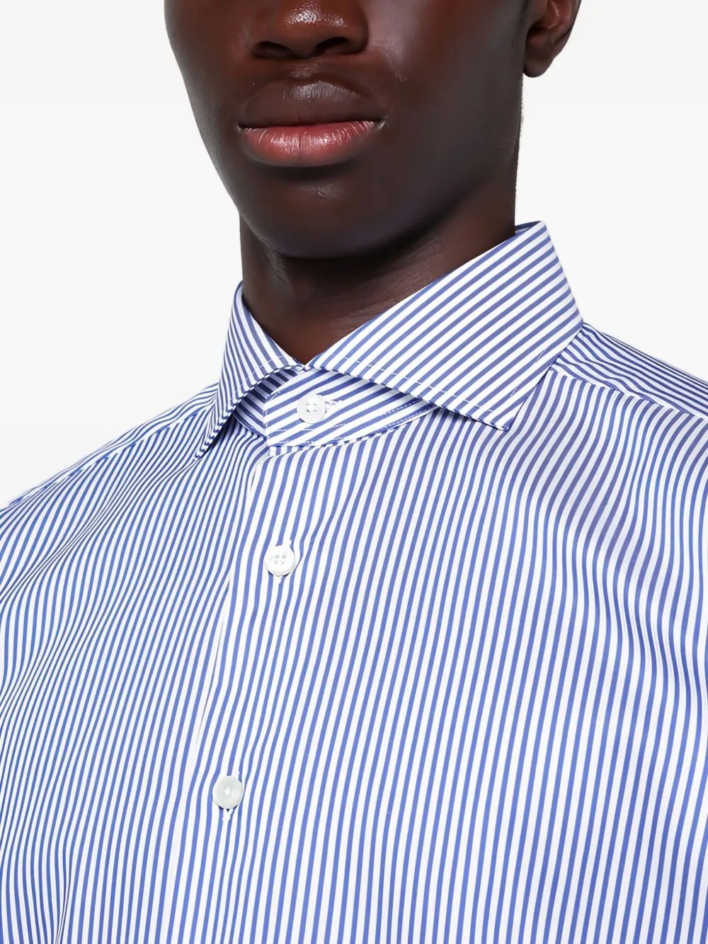 Xacus Gestreept overhemd Blauw