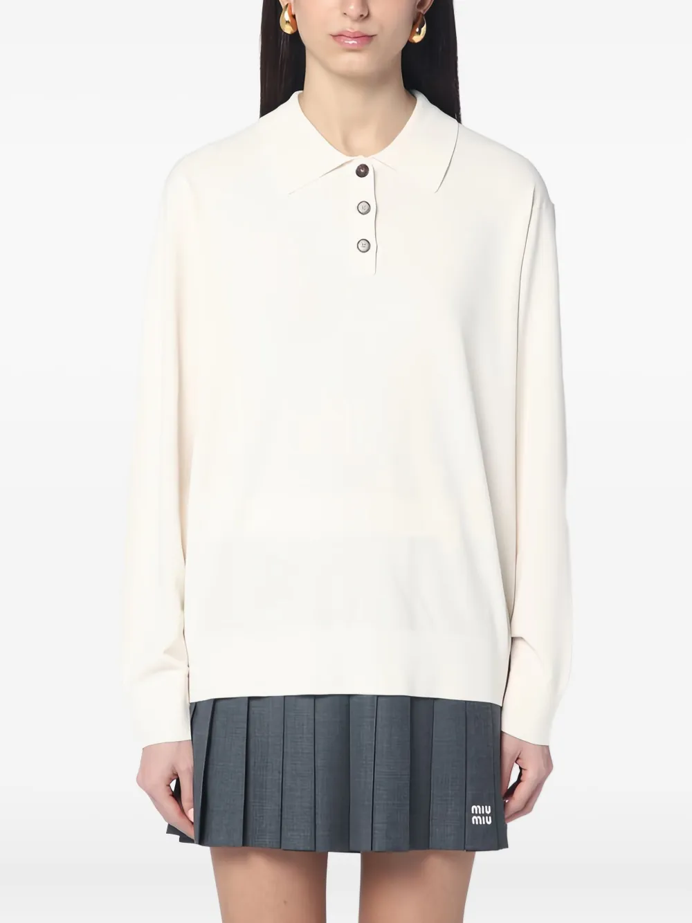 The Garment Long Sleeve Polo Shirt