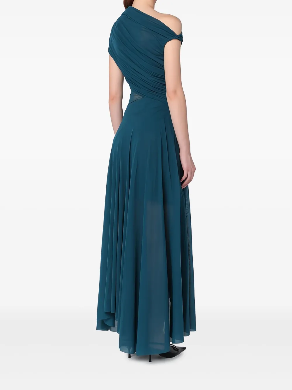 PHILOSOPHY DI LORENZO SERAFINI RUCHED MAXI DRESS