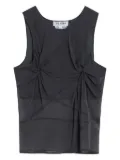 The Attico silk tank top - Blue