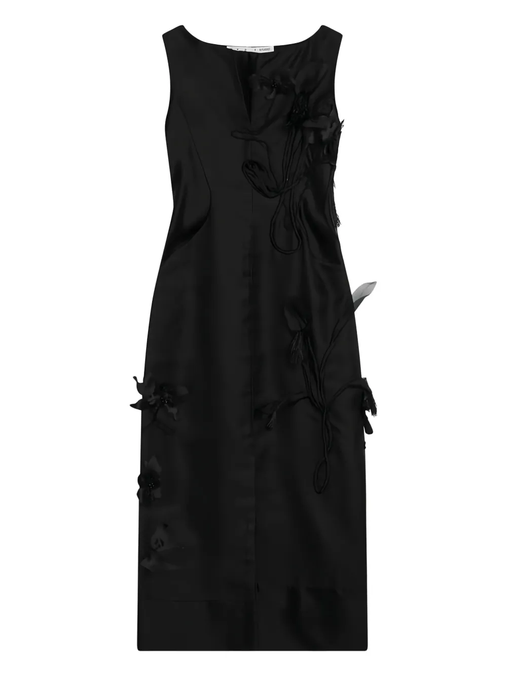 embroidered midi dress