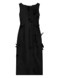 MARK KENLY DOMINO TAN embroidered midi dress - Black
