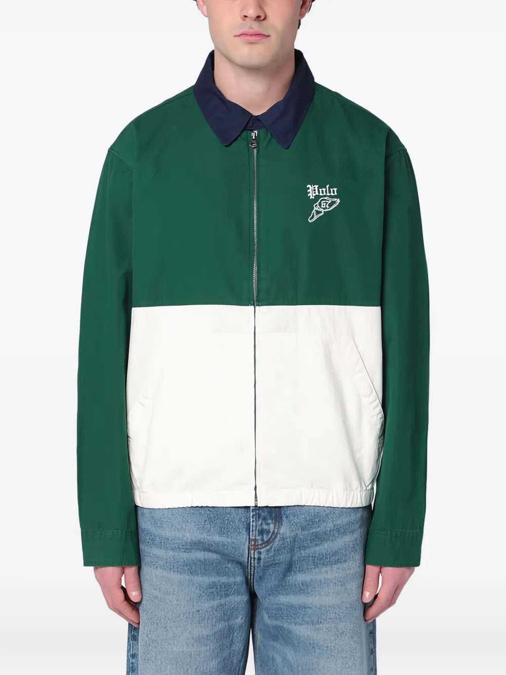 Polo Ralph Lauren The Bayport two-tone embroidered jacket Groen