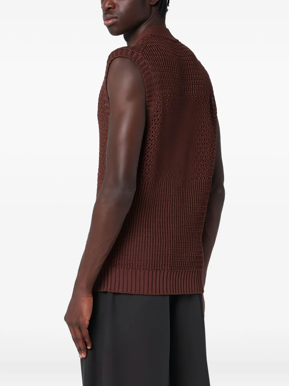 Tagliatore Gerald vest Bruin