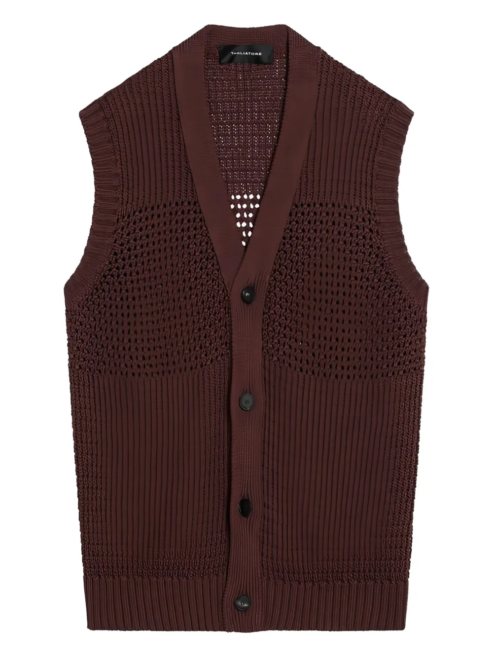 Tagliatore Gerald vest Bruin