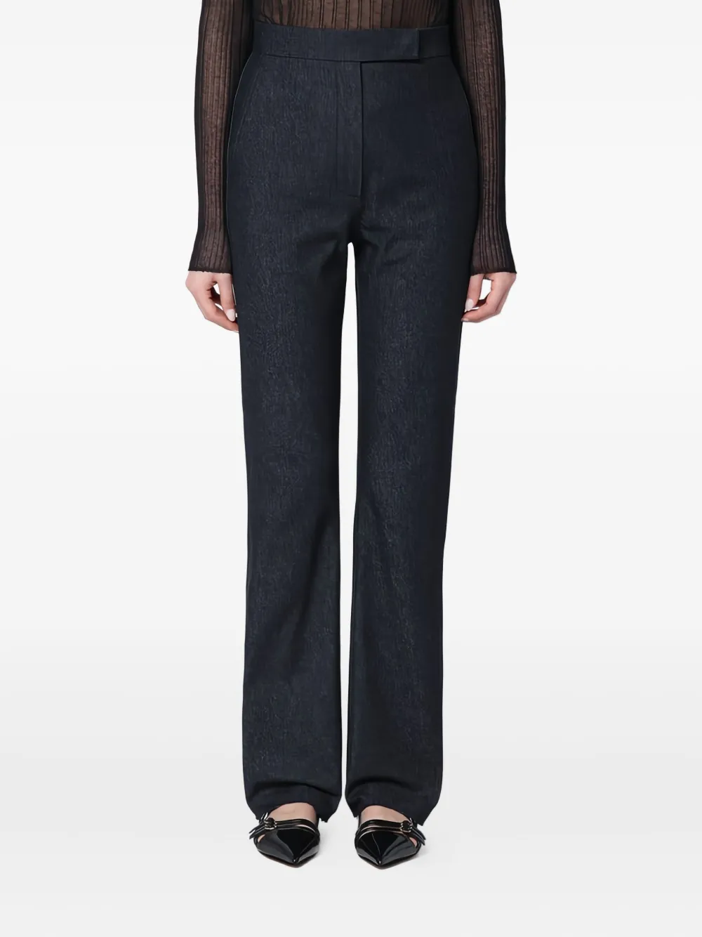Max Mara Straight broek - Blauw