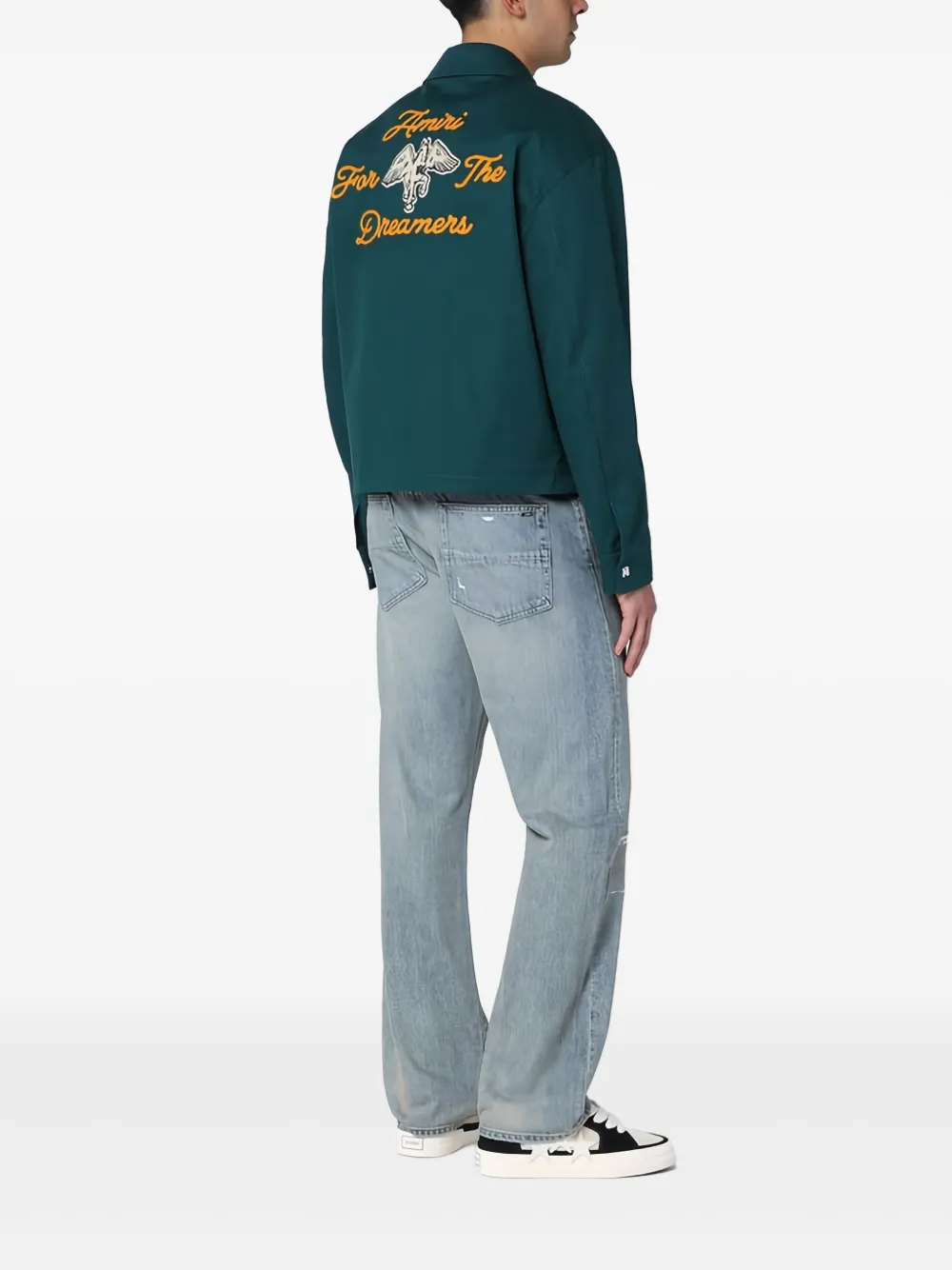 AMIRI Overhemd met geborduurd logo Groen