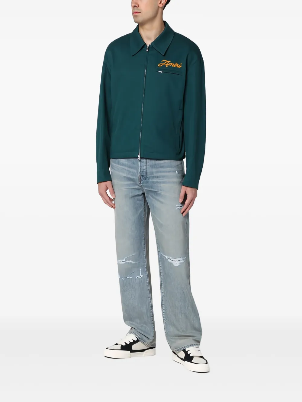 AMIRI Overhemd met geborduurd logo Groen