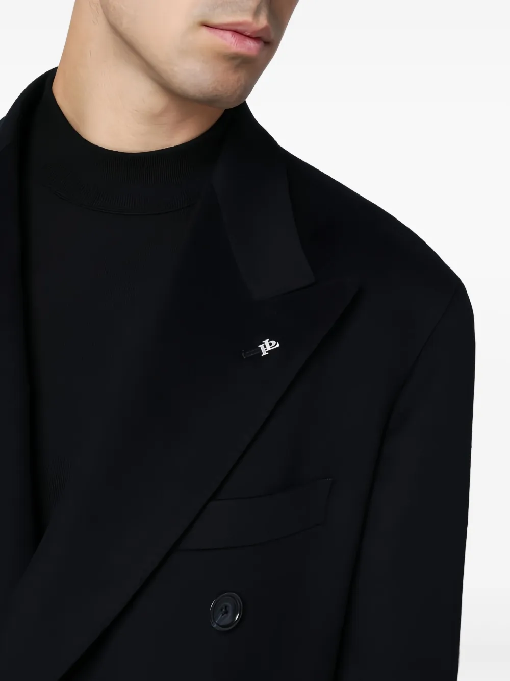 Tagliatore Blazer met dubbele rij knopen Zwart