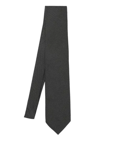 Destin patterned-jacquard tie