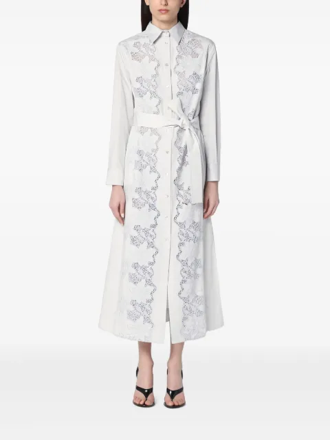 P.A.R.O.S.H. lace-panelling midi dress