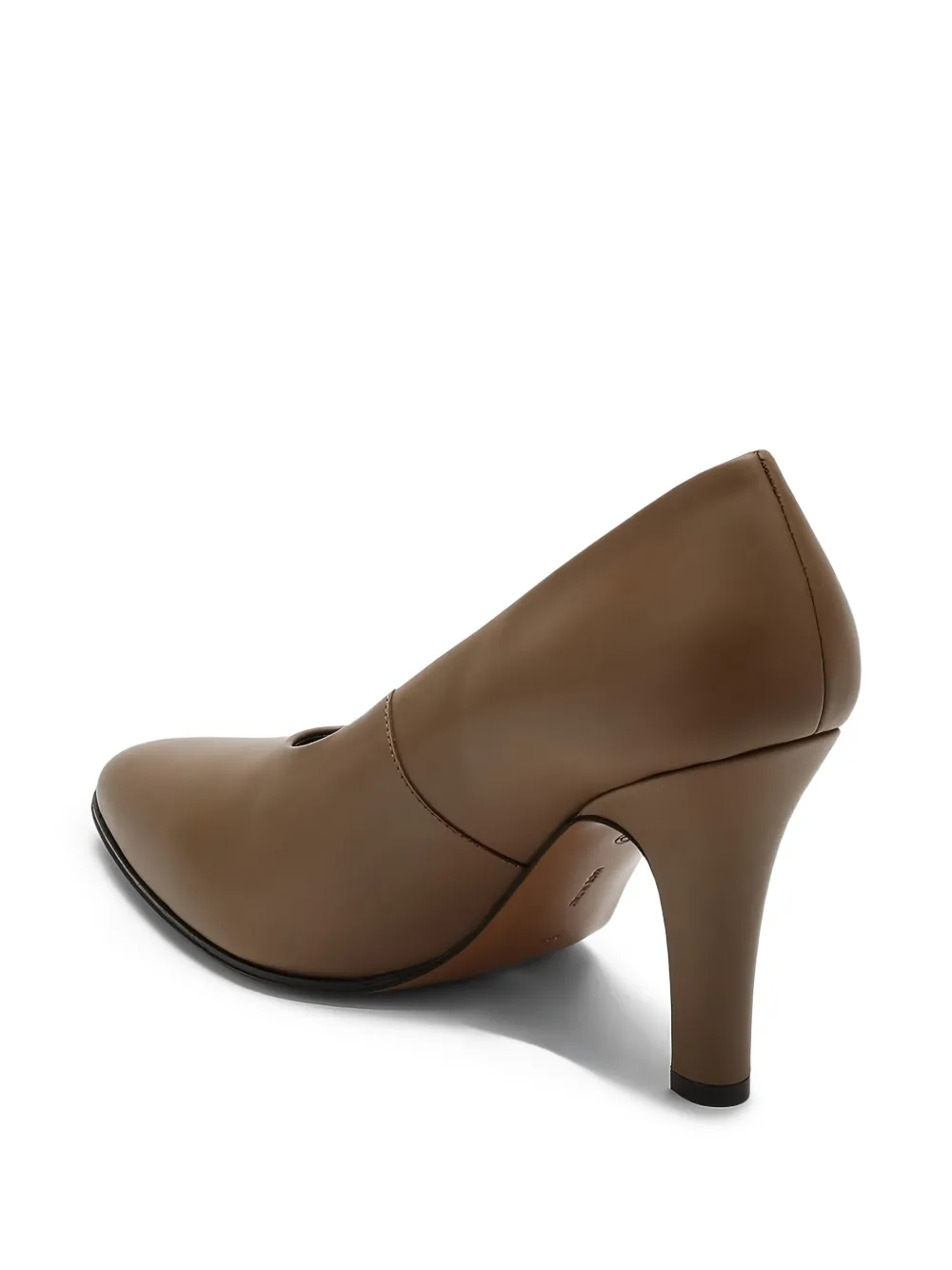 The Row 90mm leather pumps Brown