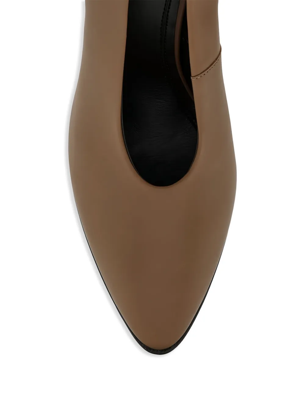 The Row 90mm leather pumps Brown