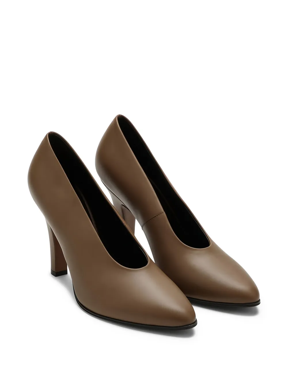 The Row Leren pumps - Bruin