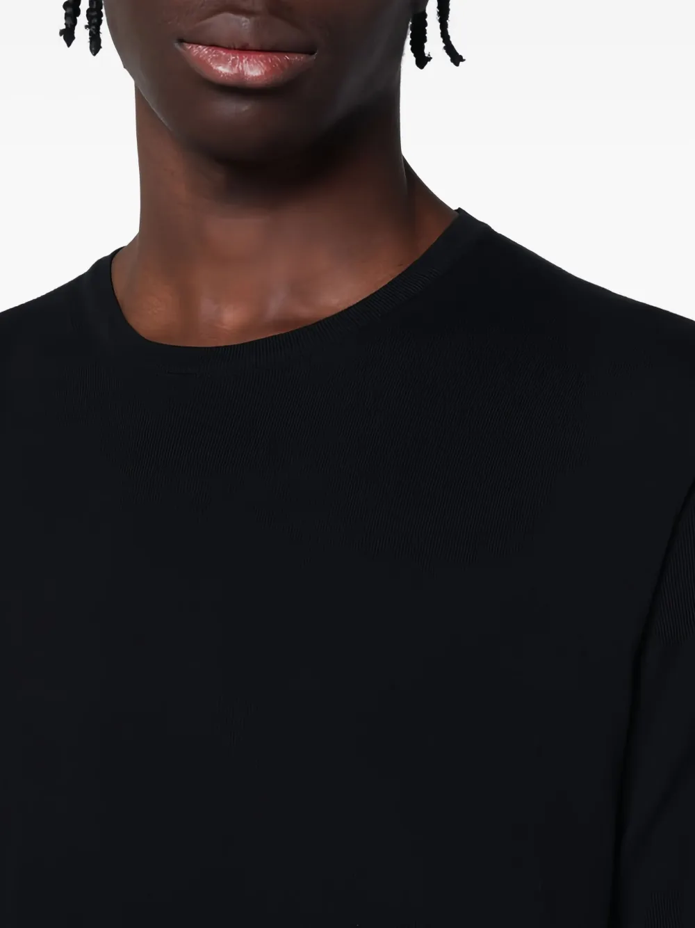 Roberto Collina Katoenen T-shirt Zwart