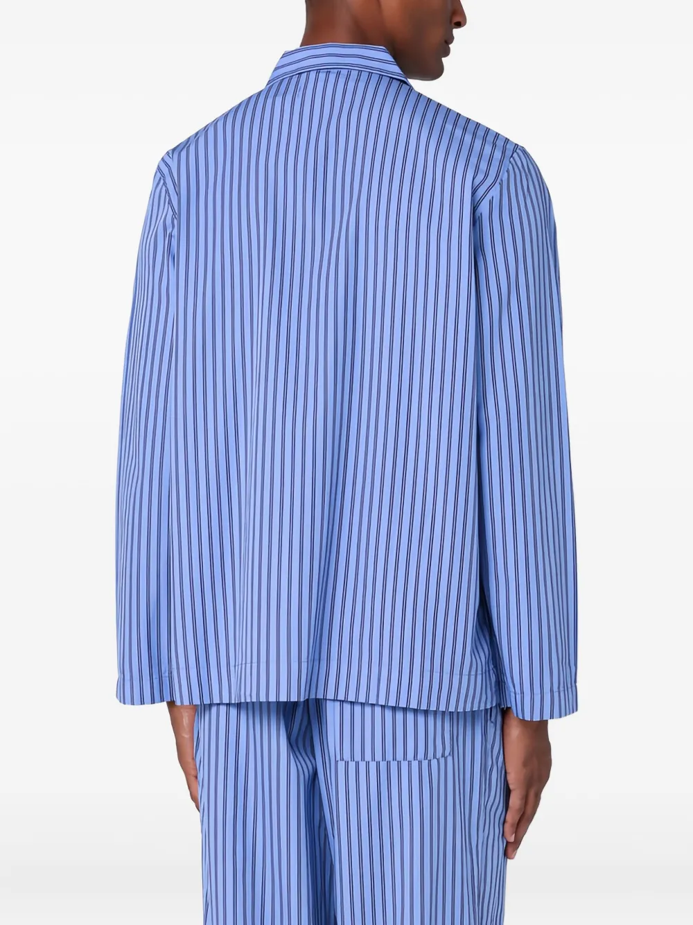 TEKLA Gestreepte pyjamatop Blauw