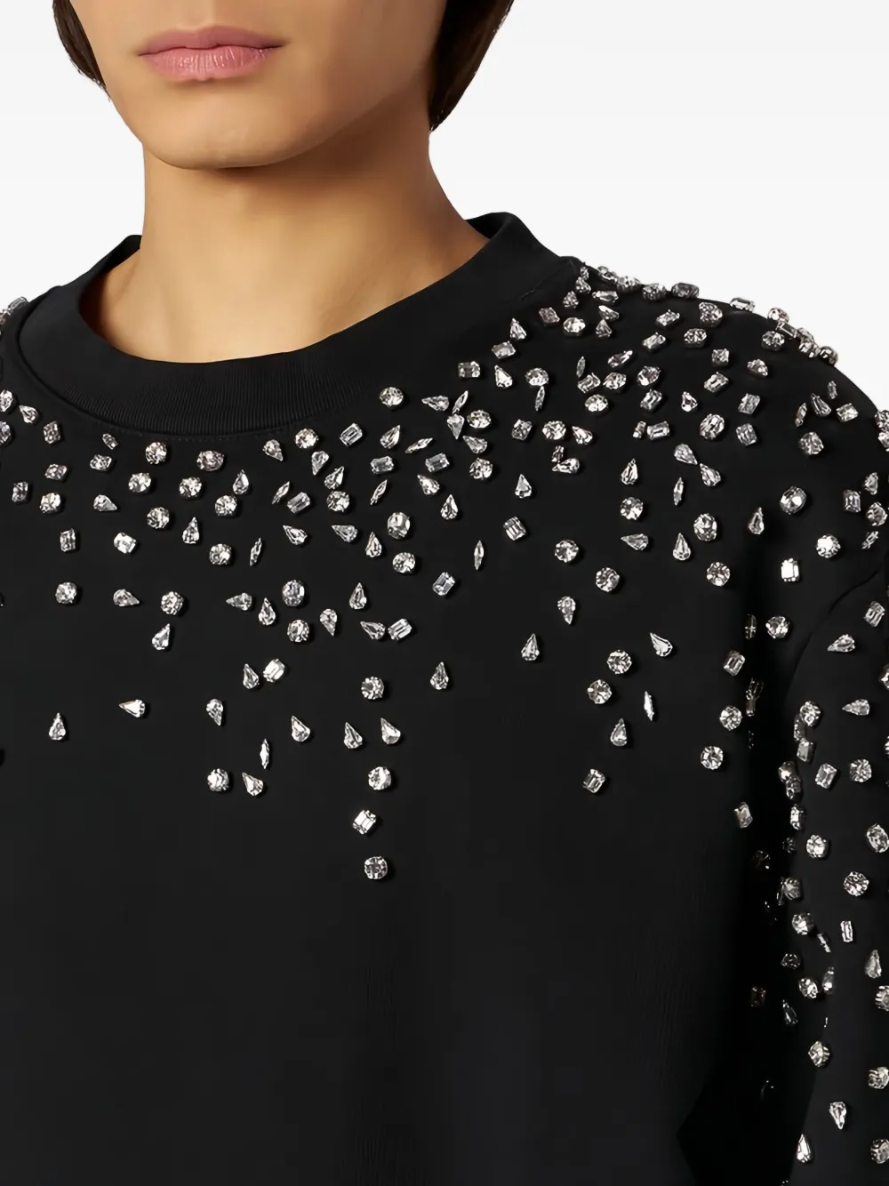 1989 STUDIO Katoenen sweater Zwart