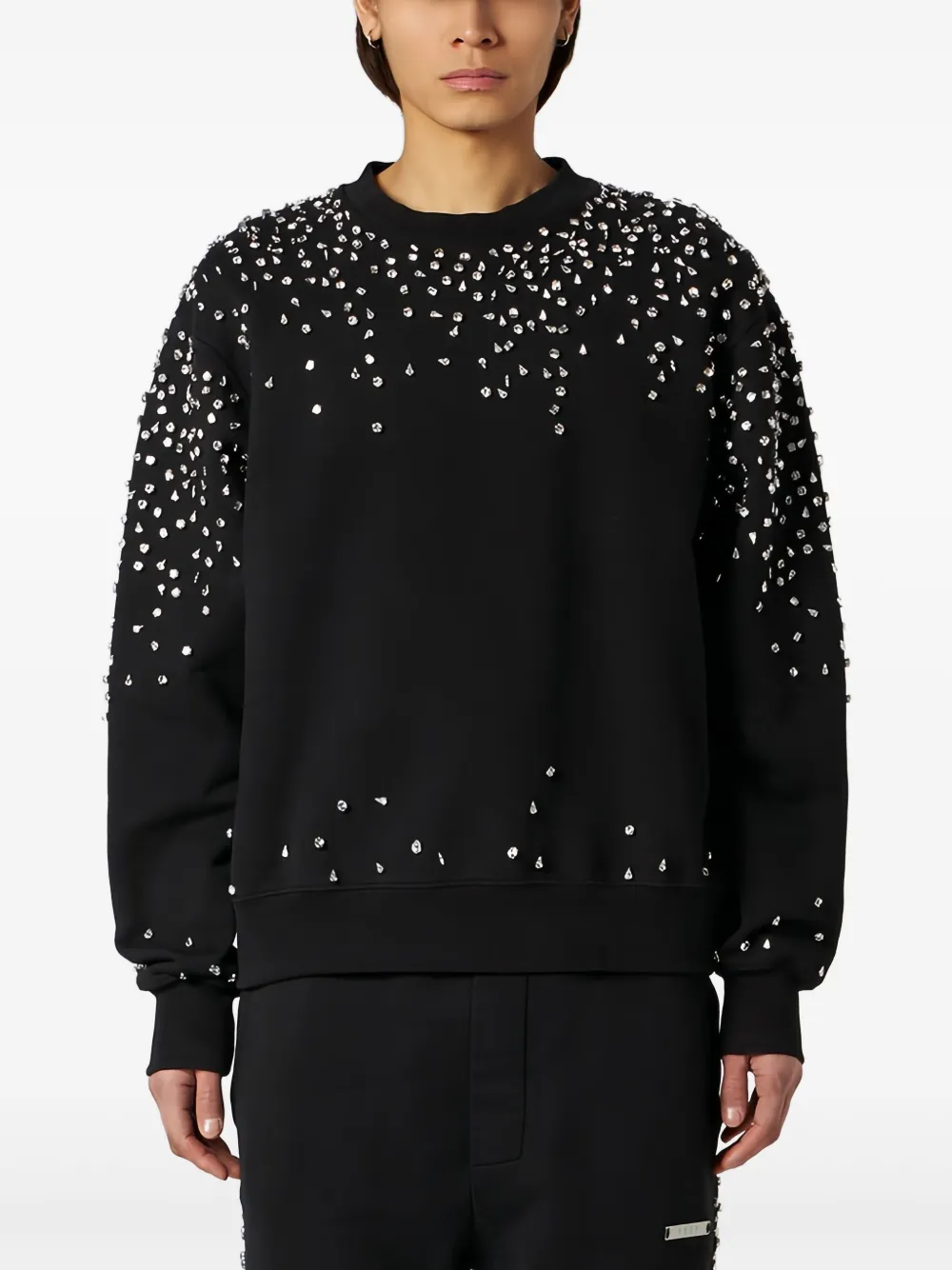 1989 STUDIO Katoenen sweater Zwart