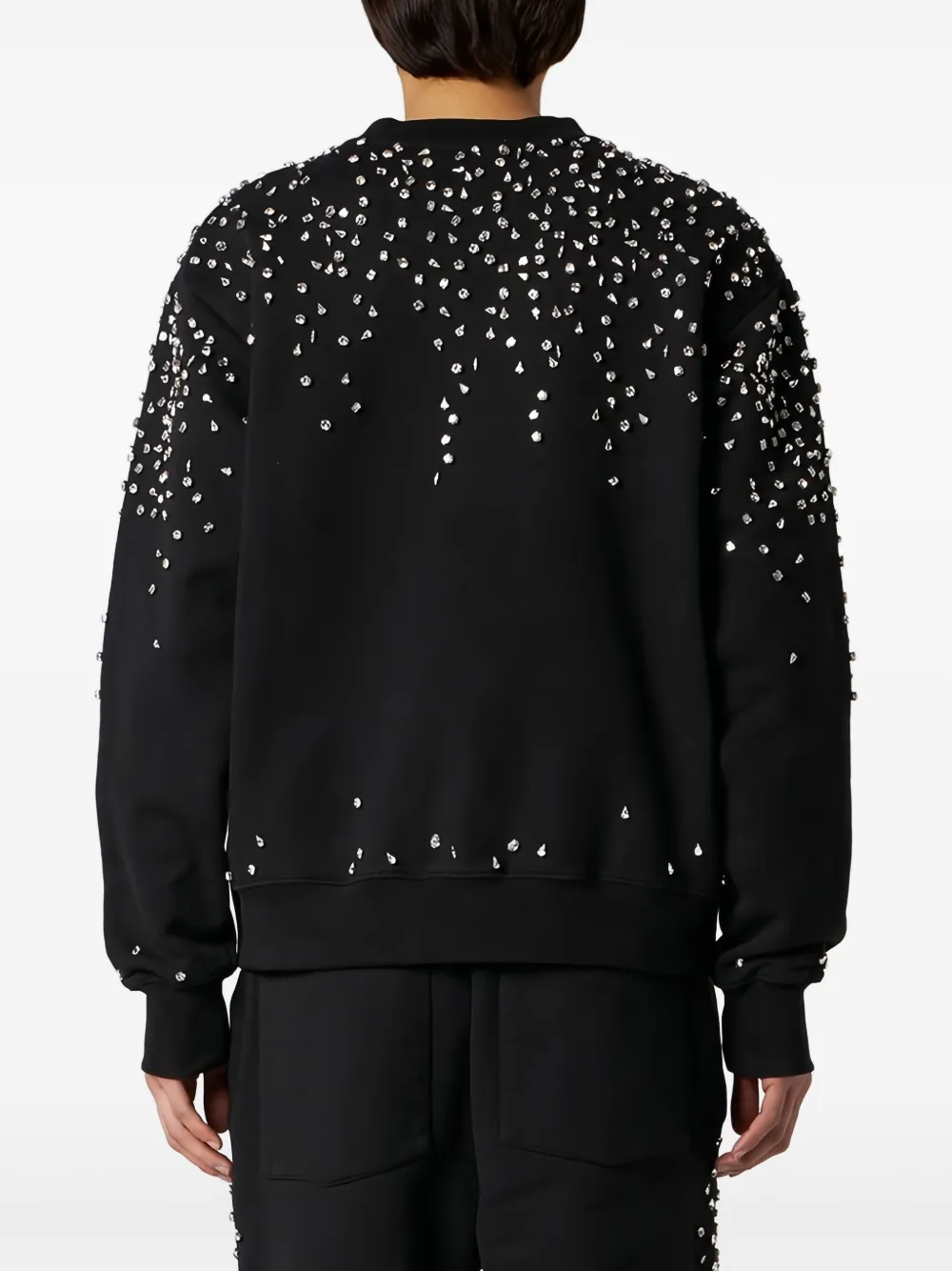 1989 STUDIO Katoenen sweater Zwart