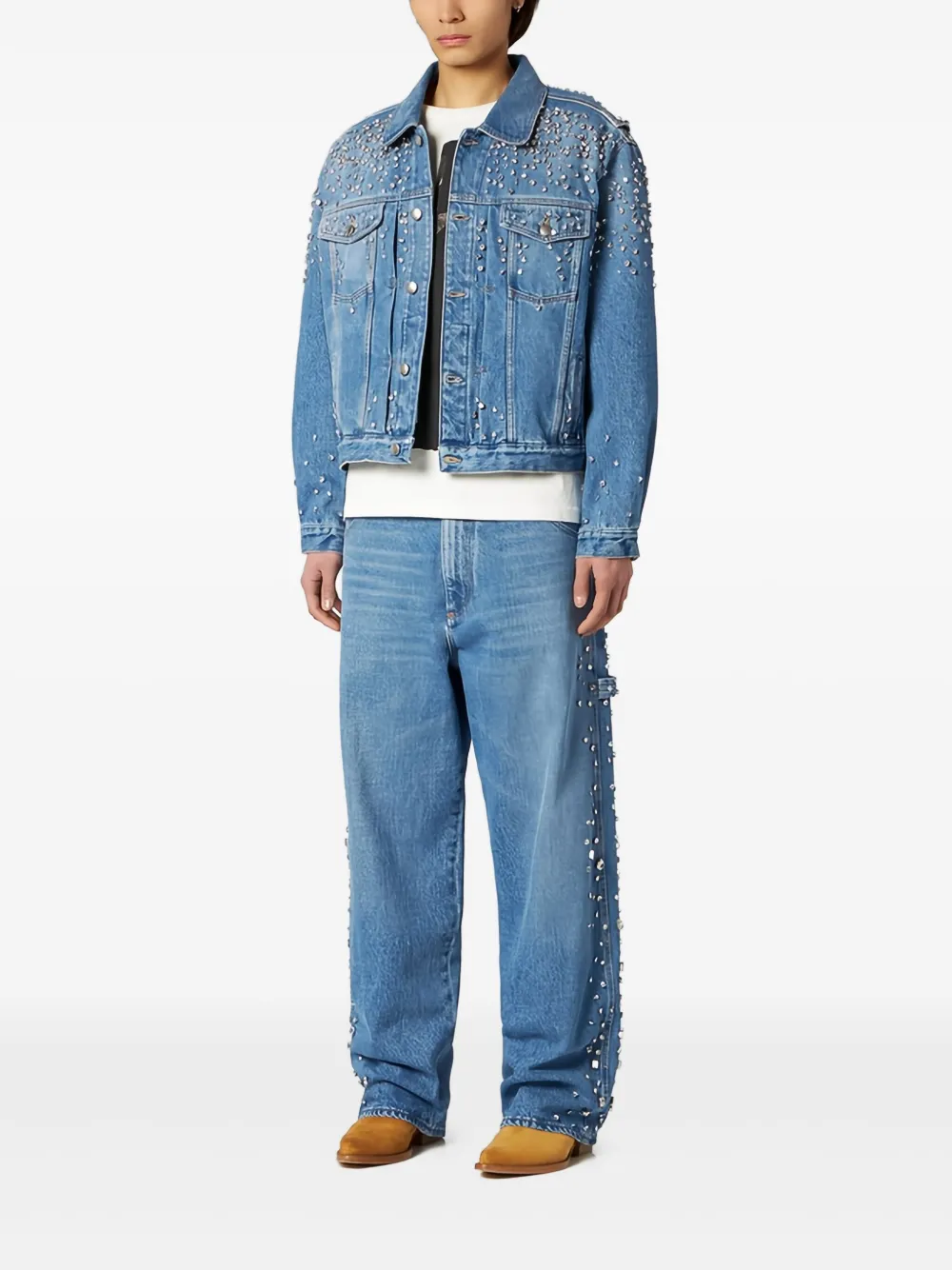 1989 STUDIO crystal-embellished denim jacket | Denim Jackets | Image 2