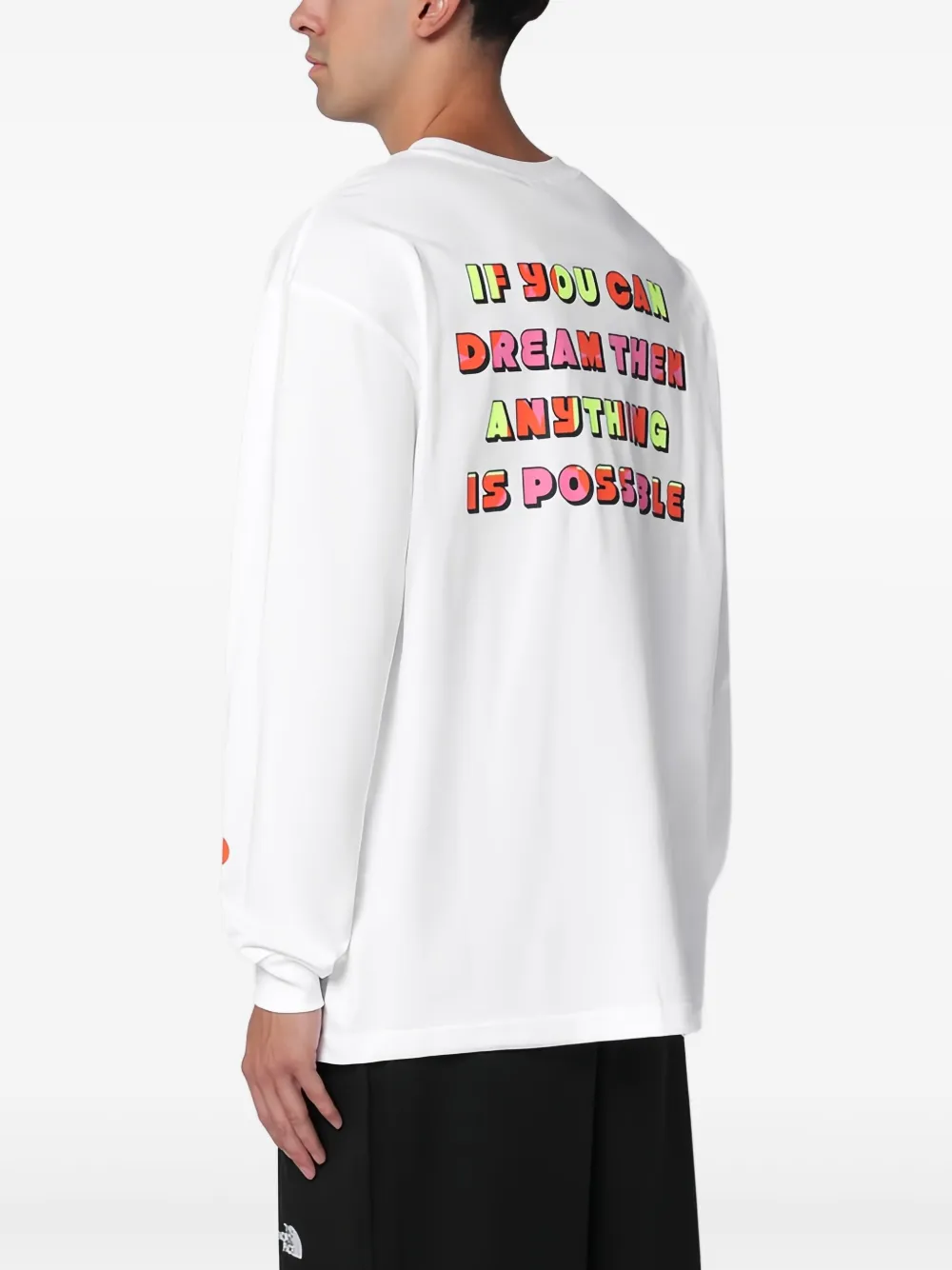 The North Face Katoenen T-shirt met logoprint Wit