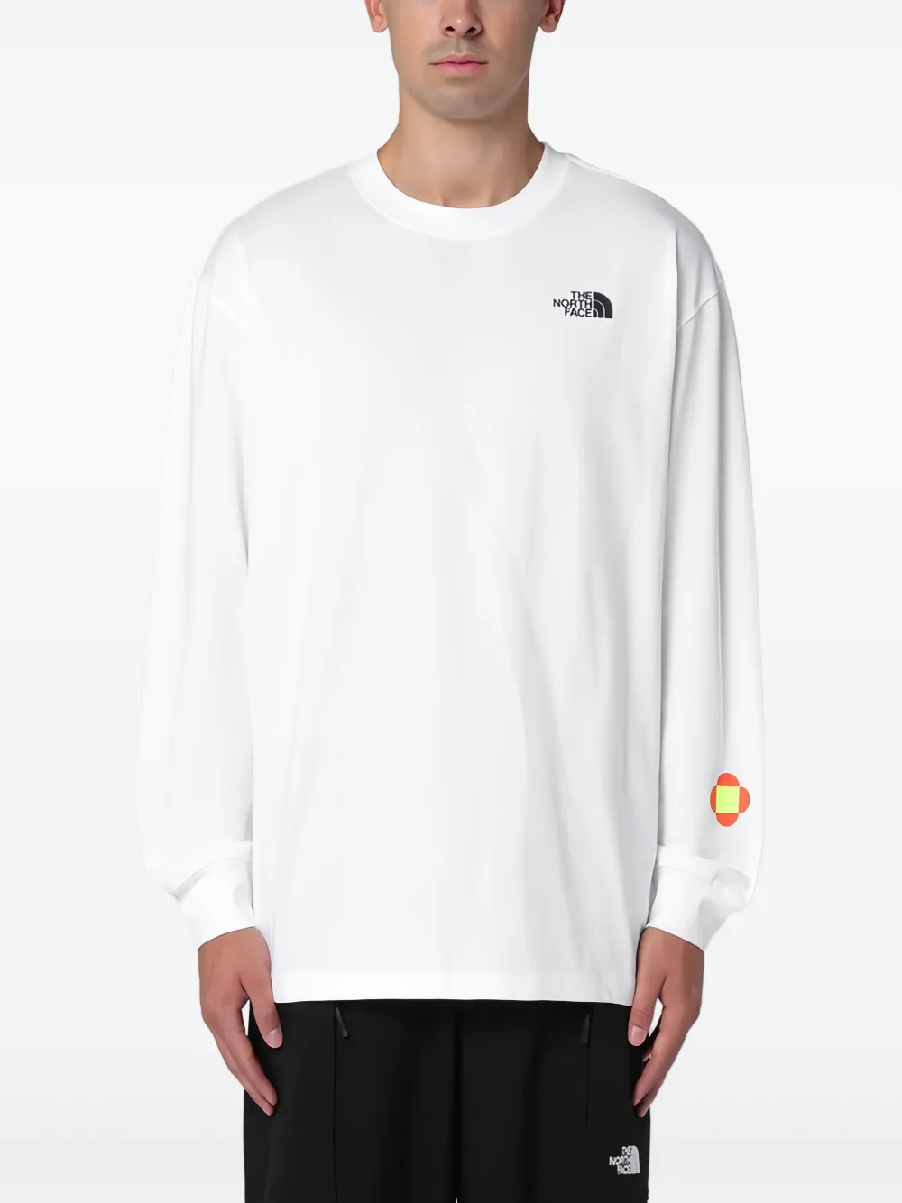 The North Face Katoenen T-shirt met logoprint Wit
