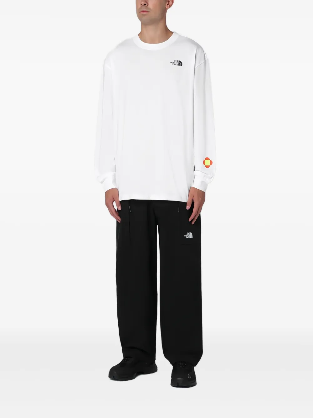 The North Face Katoenen T-shirt met logoprint - Wit