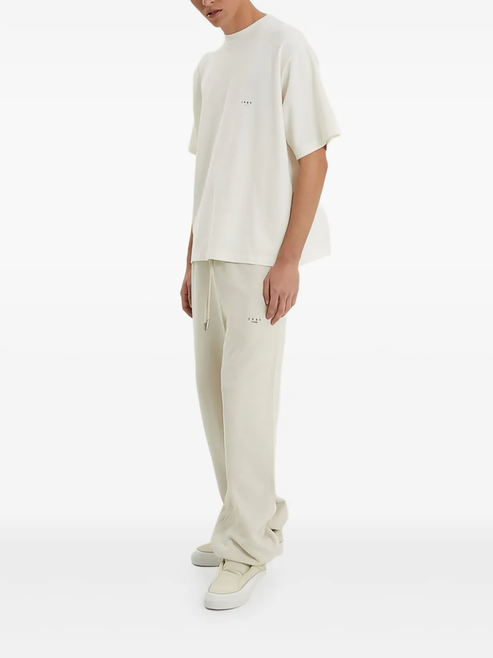 1989 STUDIO Katoenen trainingsbroek Beige
