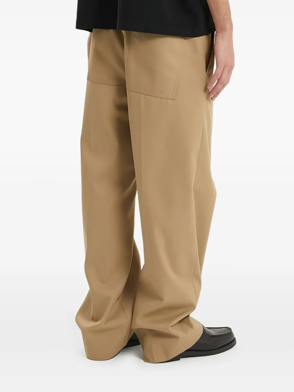 1989 STUDIO Broek met trekkoordtaille Beige