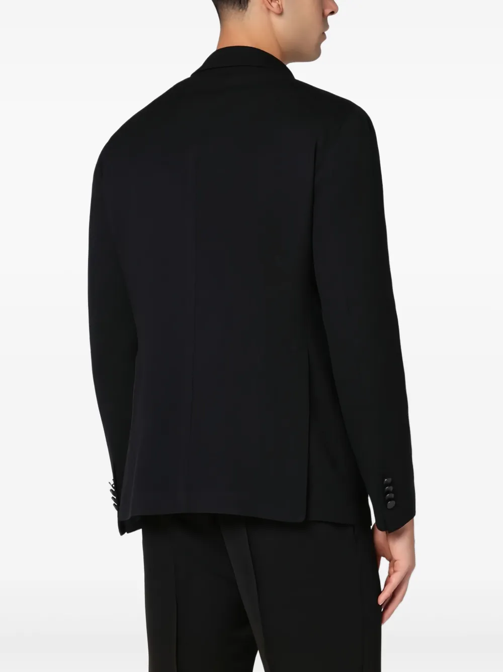Tagliatore Wool Single Breasted Jacket In Black