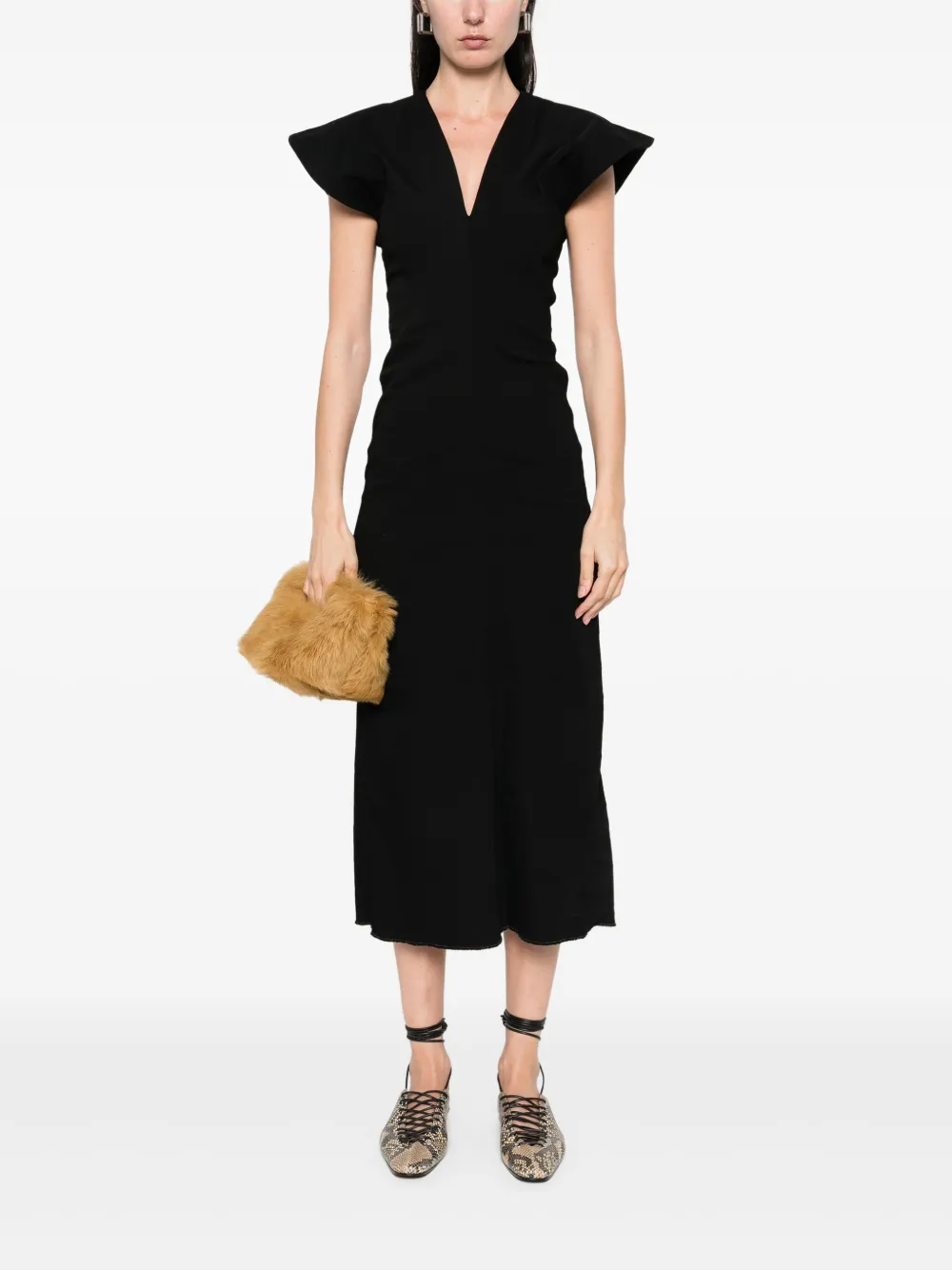 Uma Wang Audition maxi-jurk - Zwart