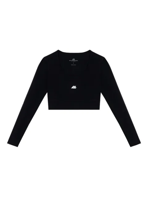 Balenciaga top corto con logo
