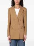 Blazé Milano linen-blend blazer - Brown