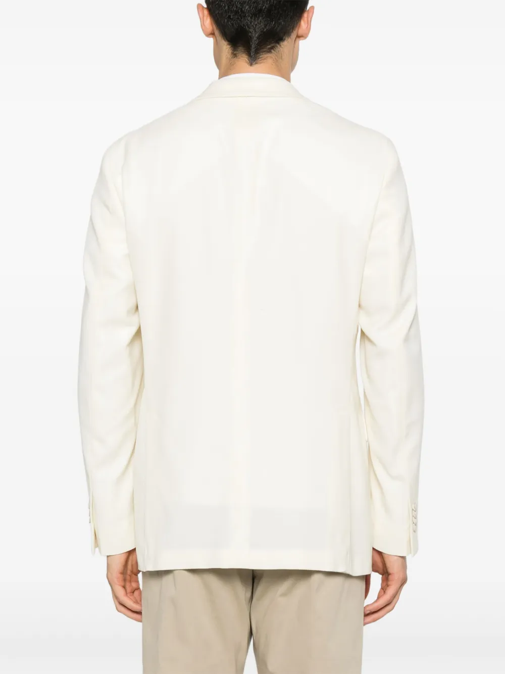 Boglioli Blazer met enkele rij knopen Beige