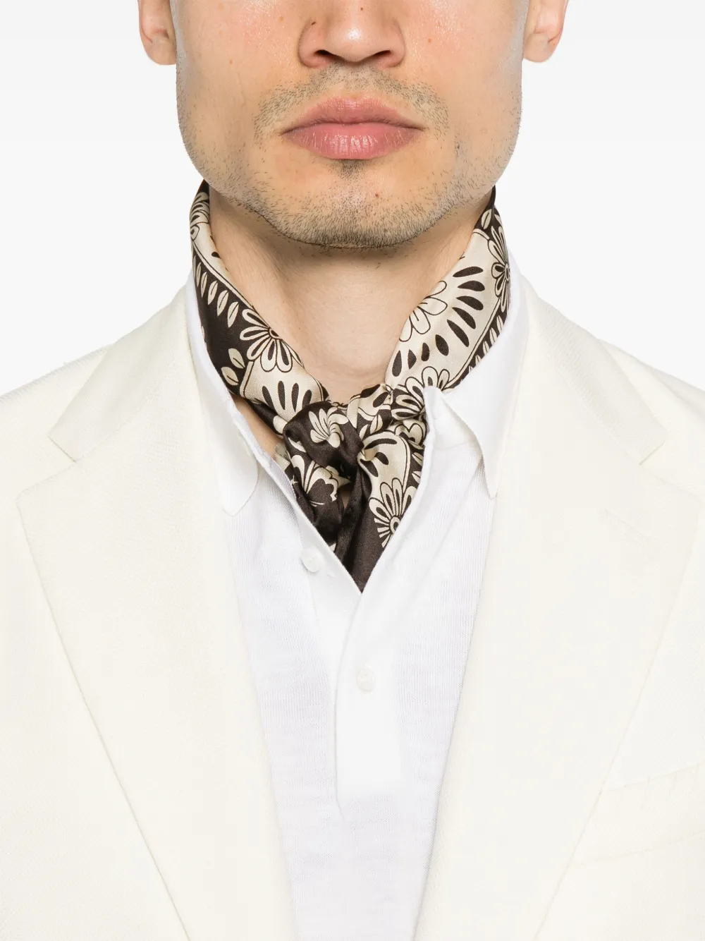 Boglioli Blazer met enkele rij knopen Beige