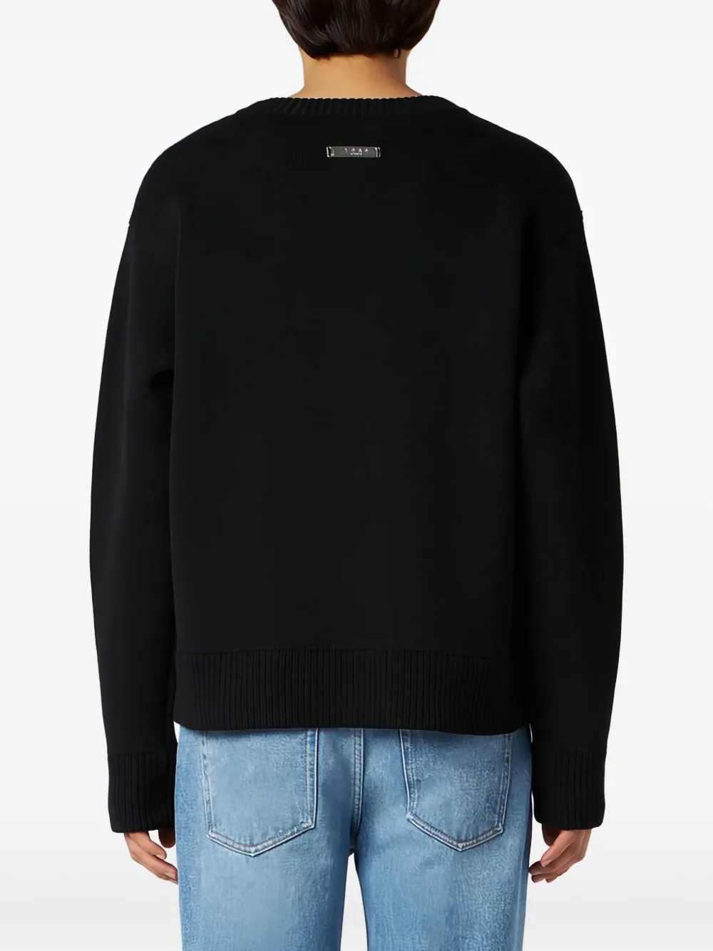 1989 STUDIO Katoenen sweater Zwart