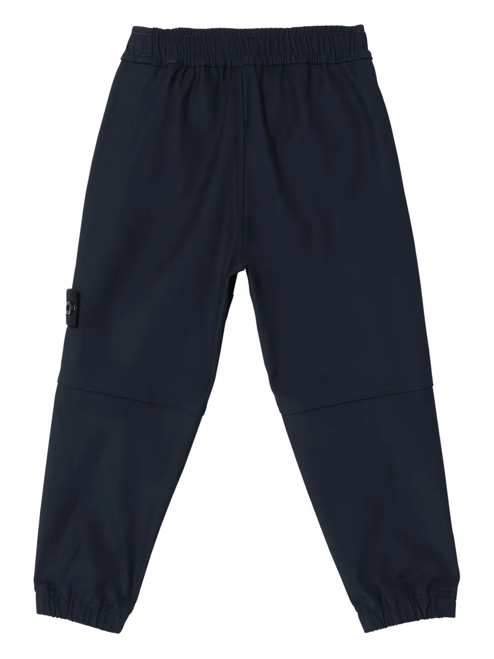 Stone Island Junior Broek met elastische cuffs en vlakken Blauw