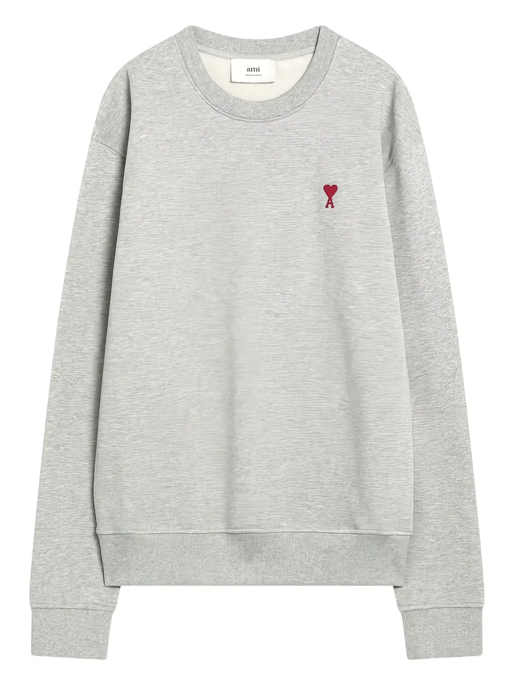 AMI Paris Sweater met Ami-de-Coeur-patroon Grijs