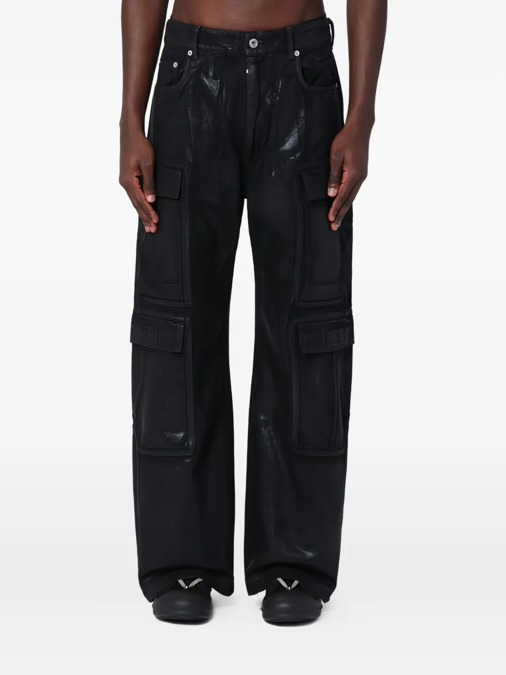 Rick Owens DRKSHDW Double cargo jeans Zwart