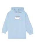 Douuod Kids logo-patch hoodie - Blue